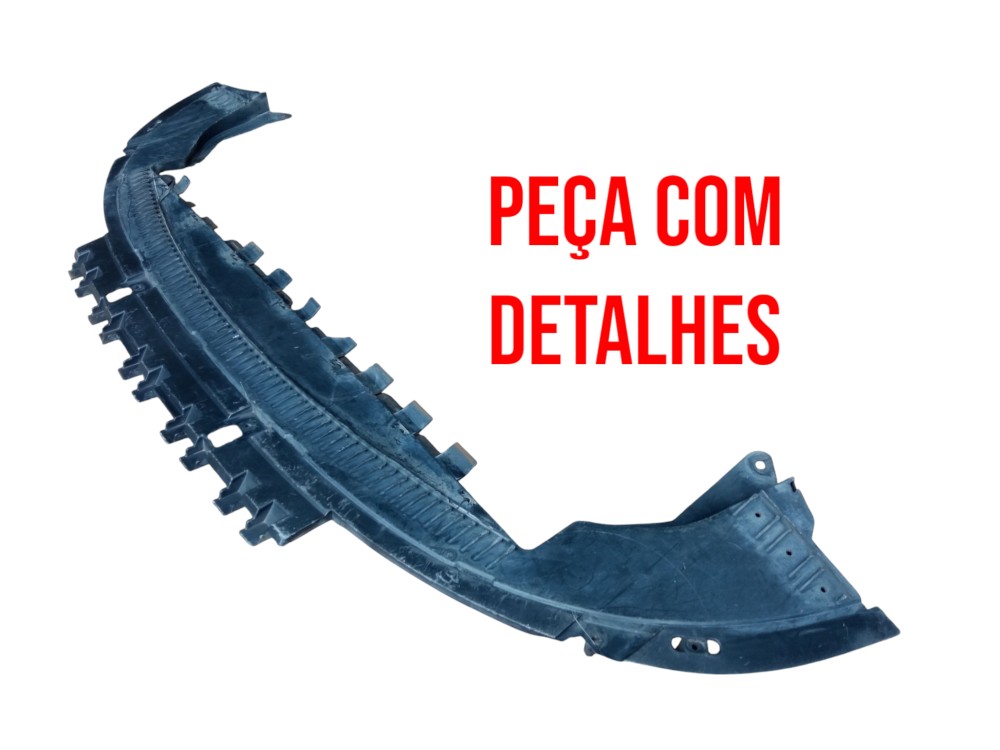 Defletor Inferior Parachoque Dianteiro Volvo S40 2007  Preto Fosco 2