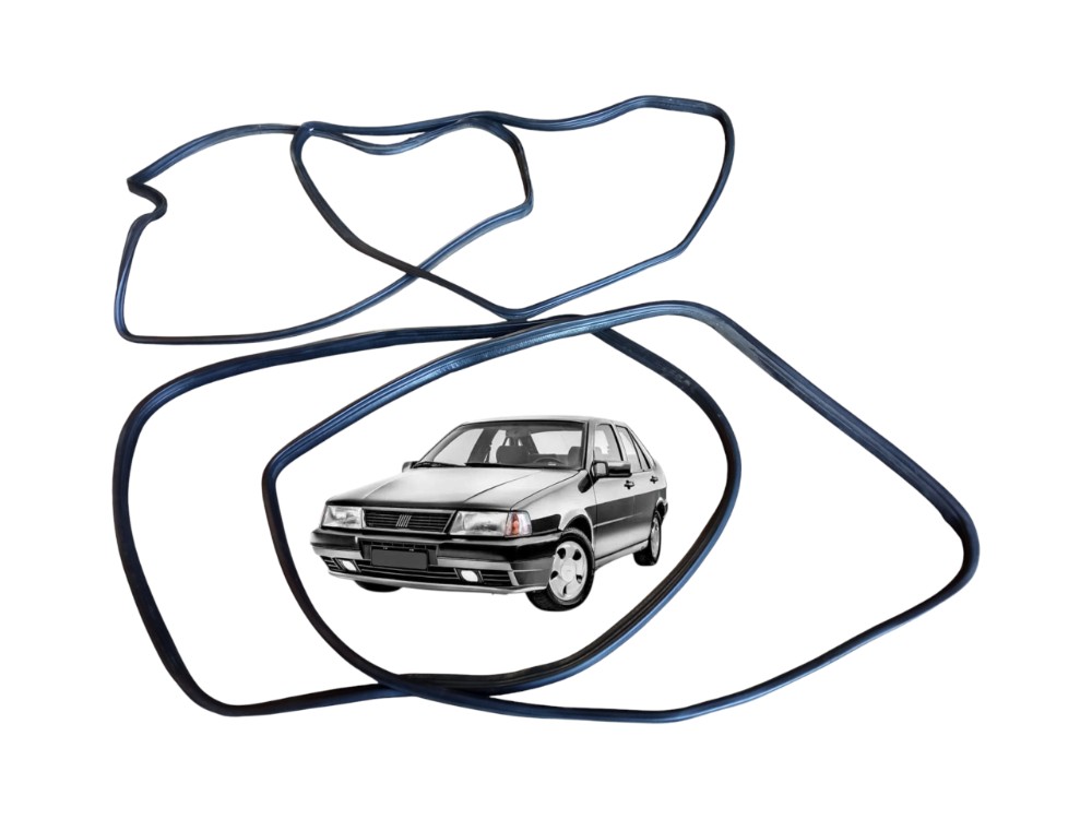 Kit Jogo Borracha Porta Fiat Tempra 1997 2.0 8v 1