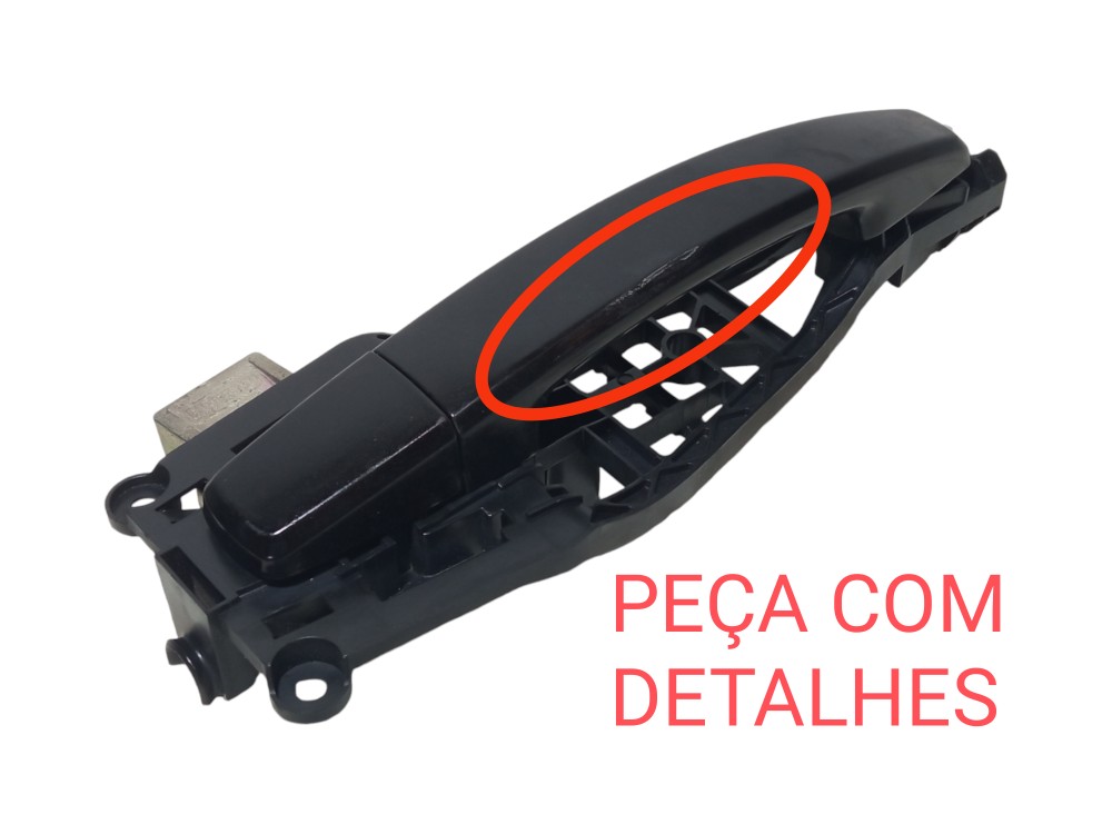 Macaneta Externa Porta Traseira Direita Gm Vectra 2006 2011  Preto 2