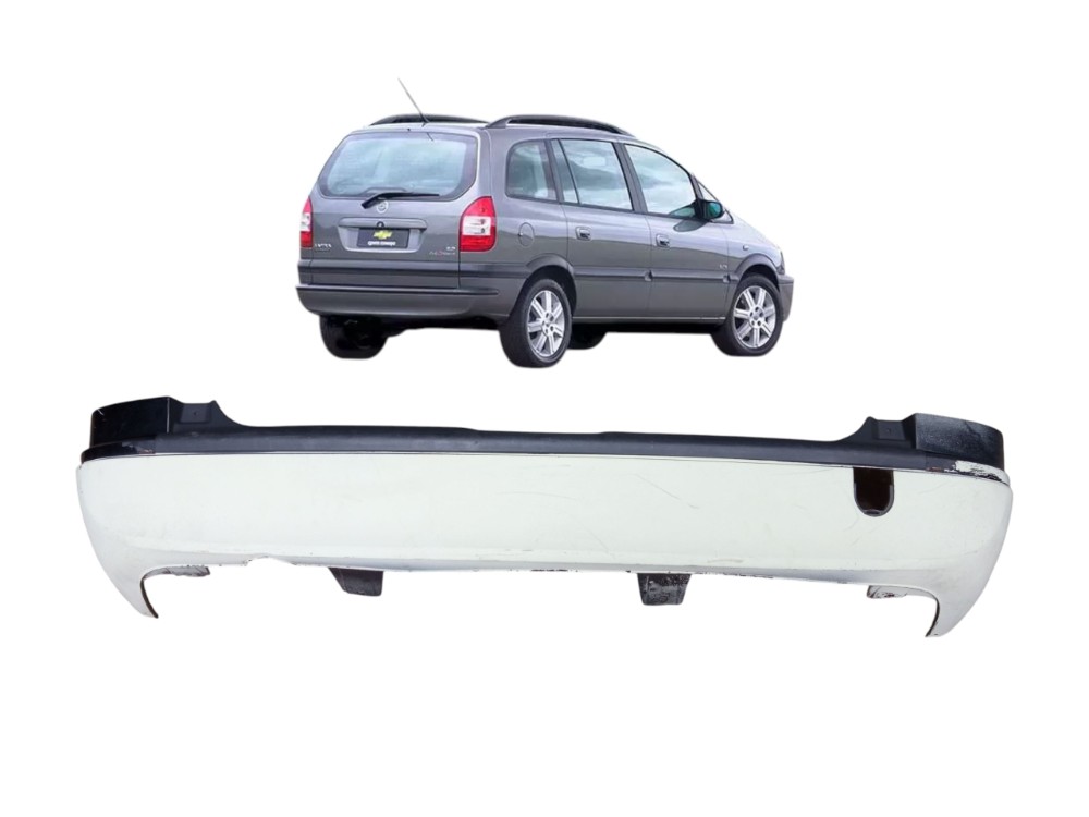 Grade Parachoque Traseiro Chevrolet Zafira 2002 2010  Preto Brilhante 1