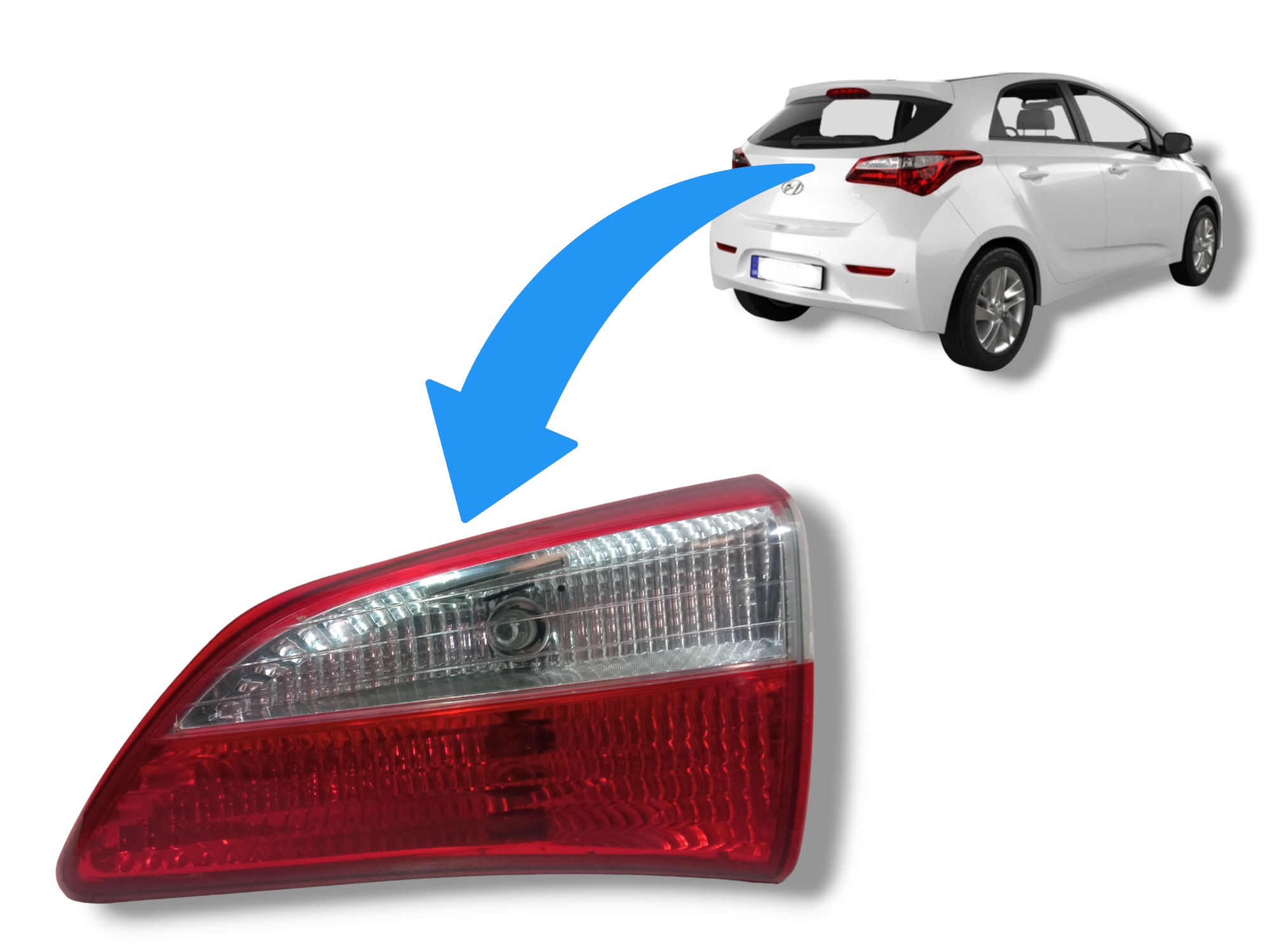 Lanterna Tampa Traseira Lado Direito Hyundai Hb20 2013 2015 1