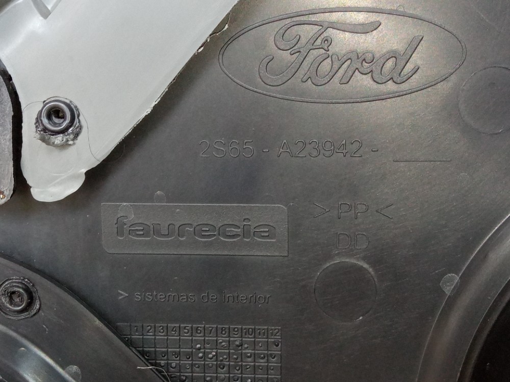 Forro Porta Dianteira Direita Ford Fiesta 2005 2010 Original Cinza 6