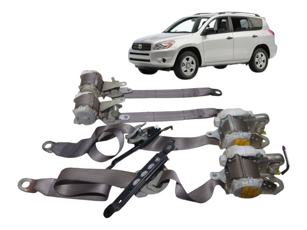Kit Jogo Cinto De Segurança Toyota RAV4 2007 2.4 16v Usado