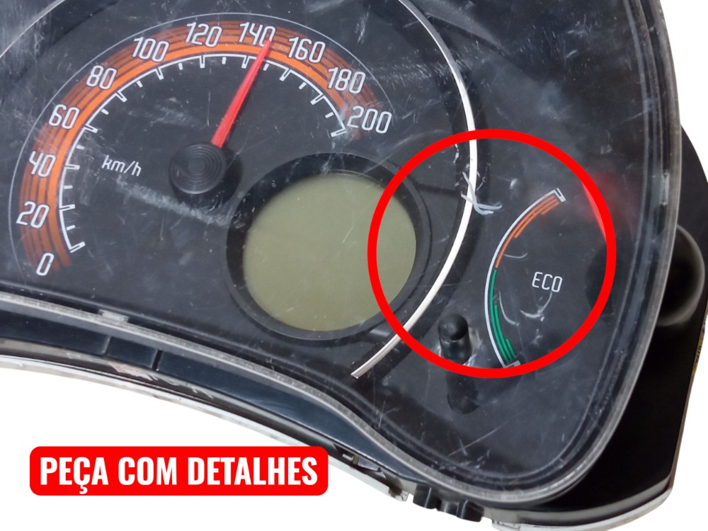 Moldura Painel Instrumentos Fiat Uno Vivace 2011 2015 Preto 2