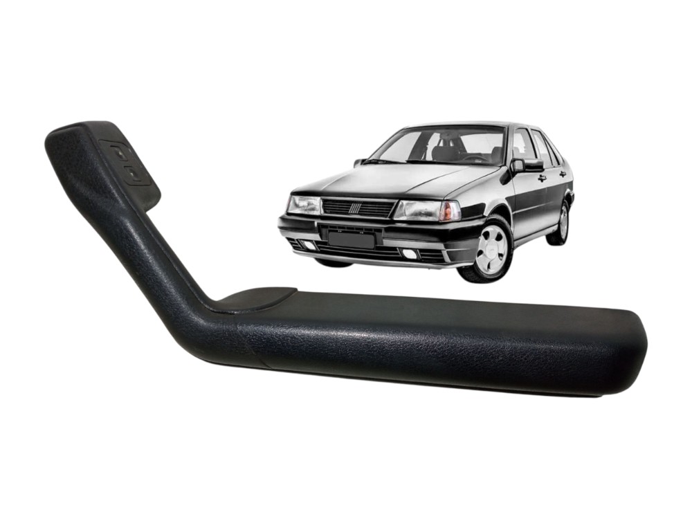Puxador Porta Traseira Direita Botao Vidro Fiat Tempra 1997 Preto 1