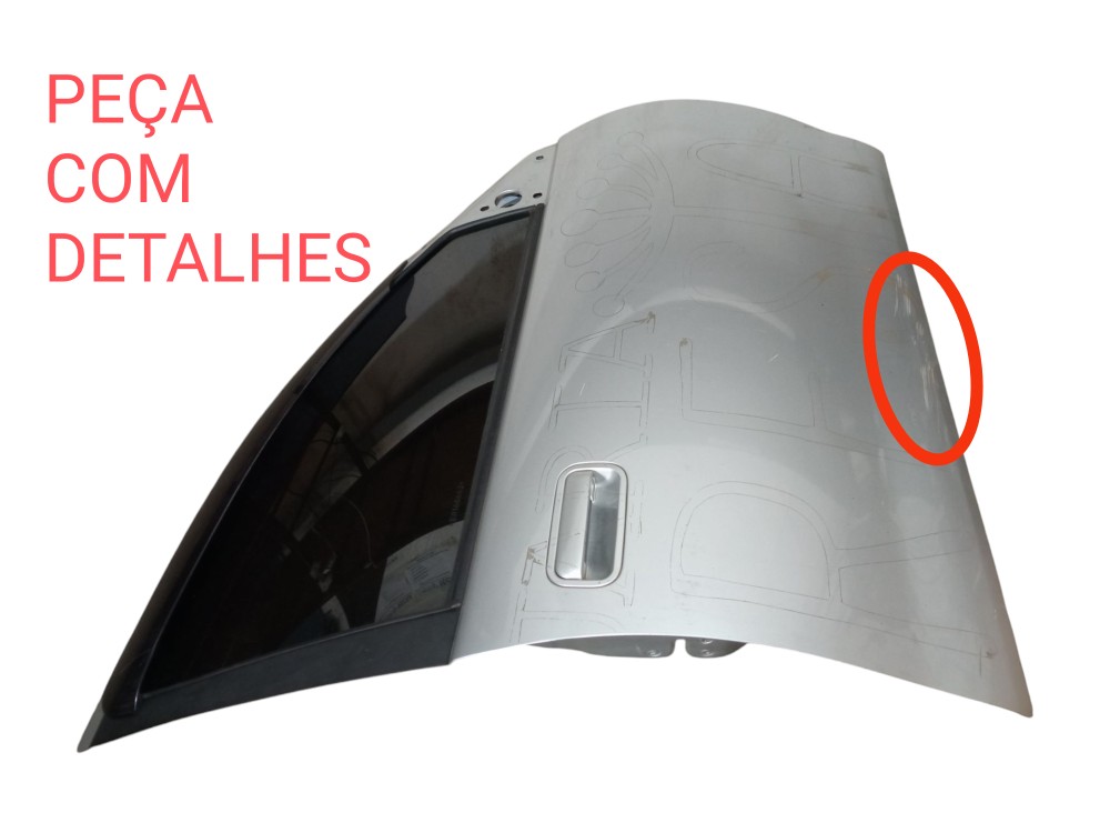 Porta Dianteira Direita Chevrolet Corsa Classic 2011 2015  Dianteira Direito Prata 2