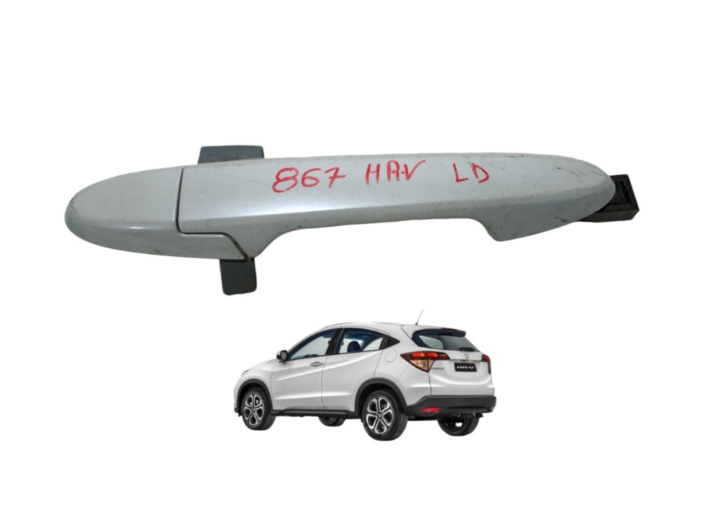 Macaneta Externa Porta Dianteira Direita Honda Hrv 2017 2020 Branco Dianteira 1