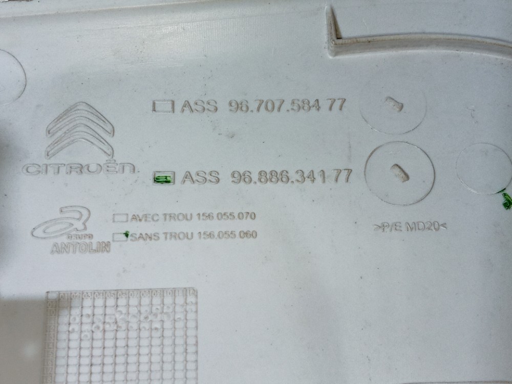 Moldura Luz Cortesia Teto Citroen C3 Aircross 2014 2018 6