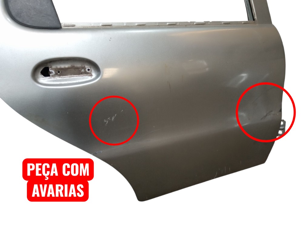 Porta Traseira Direita Fiat Palio Fire 2000 1.3 16v Traseira Direito Cinza 2