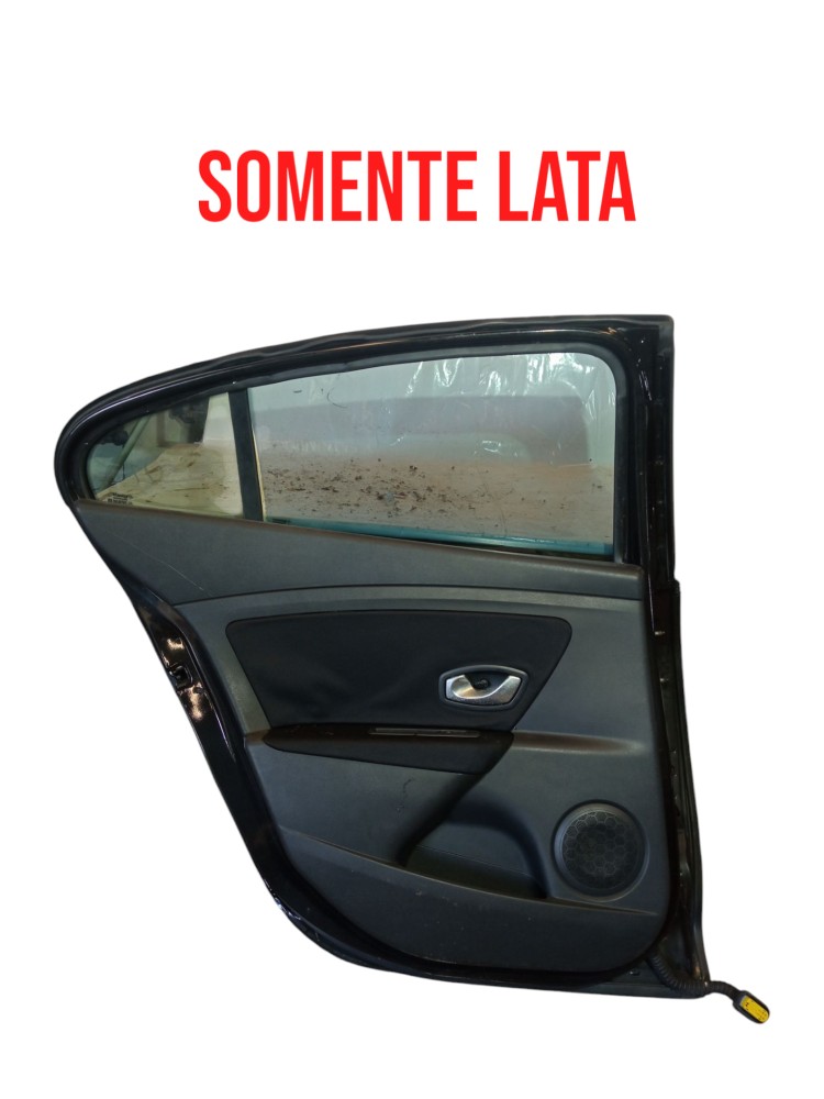 Porta Traseira Esquerda Renault Fluence 2012 2018 Original  Traseira Esquerdo Preto 3