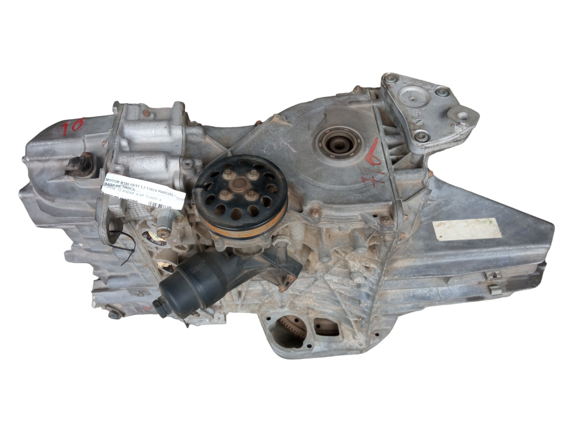 Motor Parcial Mercedes B180 2009 2011 1 7 Automatic Gasolina 2