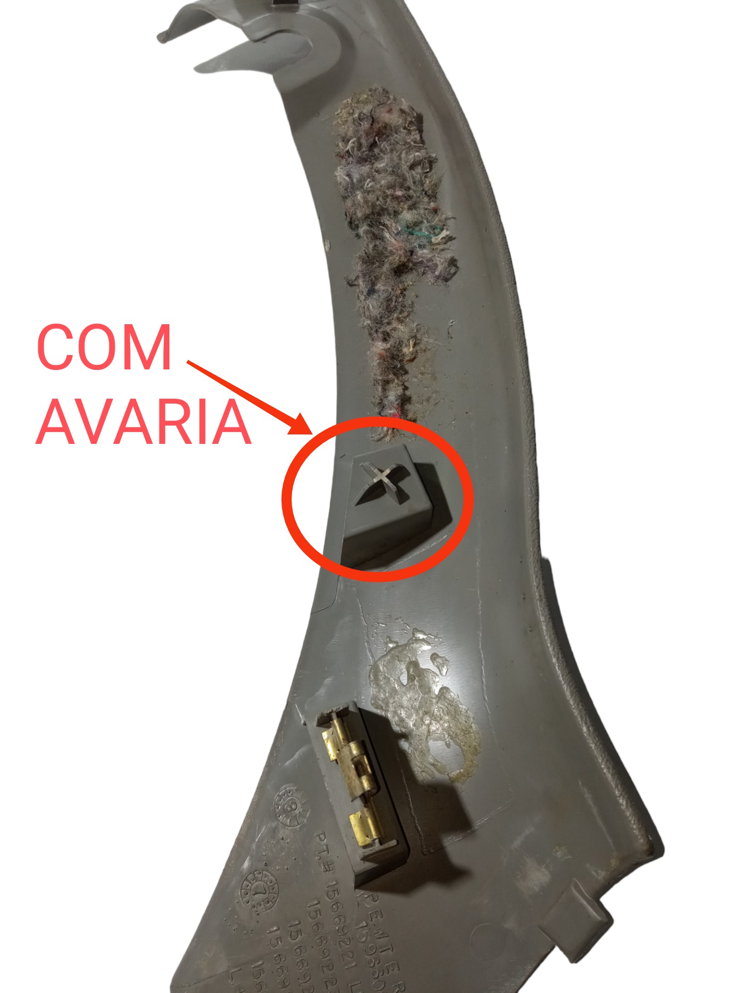 Moldura Acabamento Coluna Blazer Inferior Traseiro Esquerdo 2