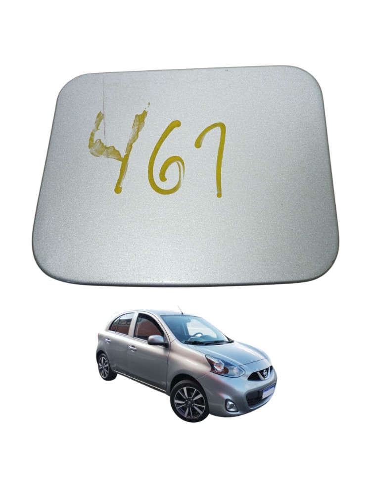 Portinhola Tampa Tanque Combustivel Nissan March 2015 2018  Prata 2017 1