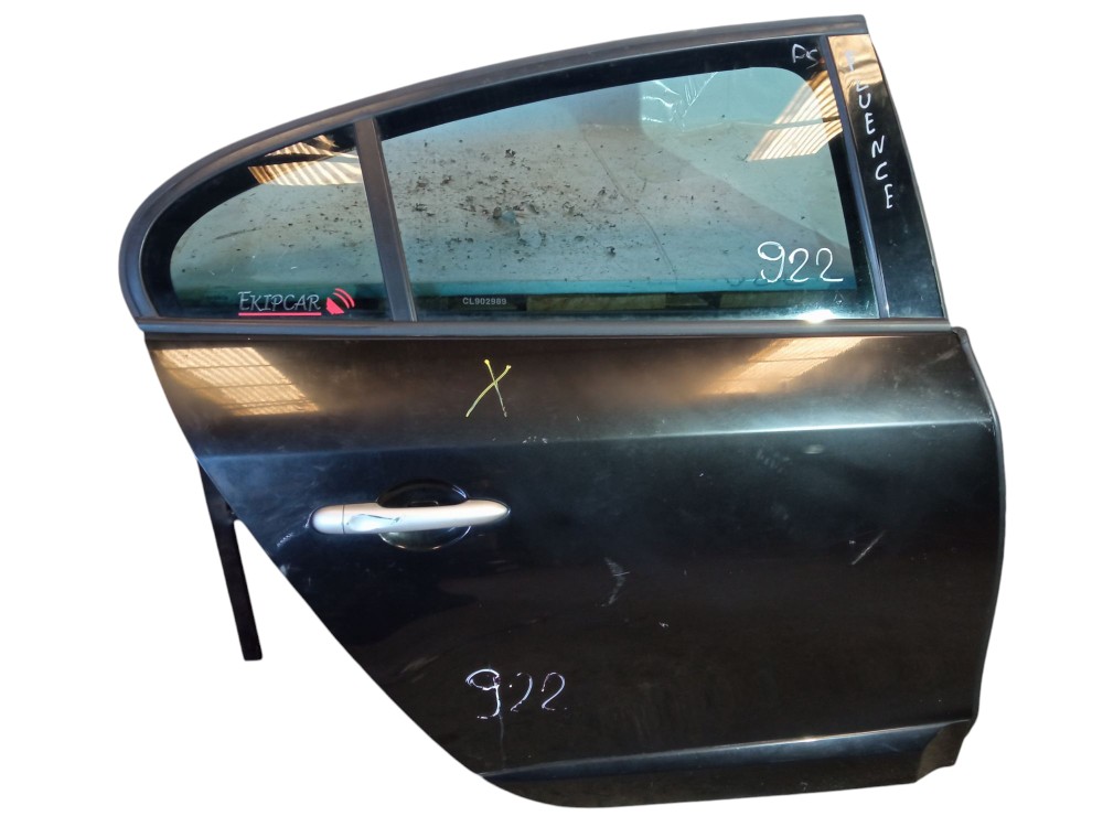 Porta Traseira Direita Renault Fluence 2012 A 2018 Original Traseira Direito Preto 4