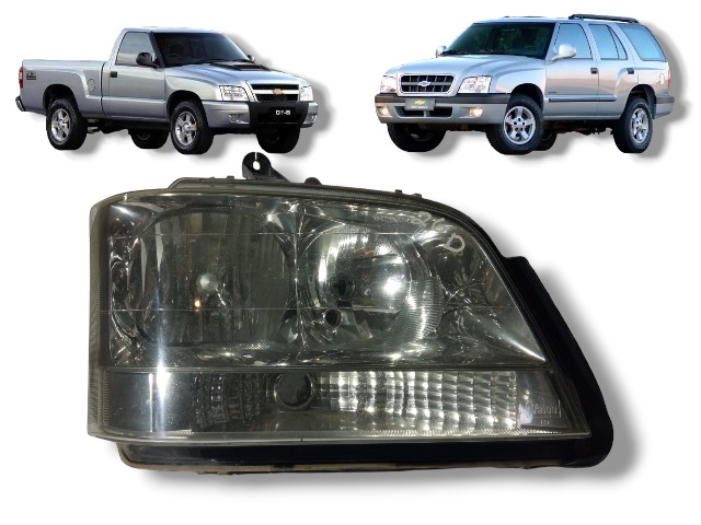 Farol Dianteiro Lado Direito Blazer S10 2001 2006  Usado 1