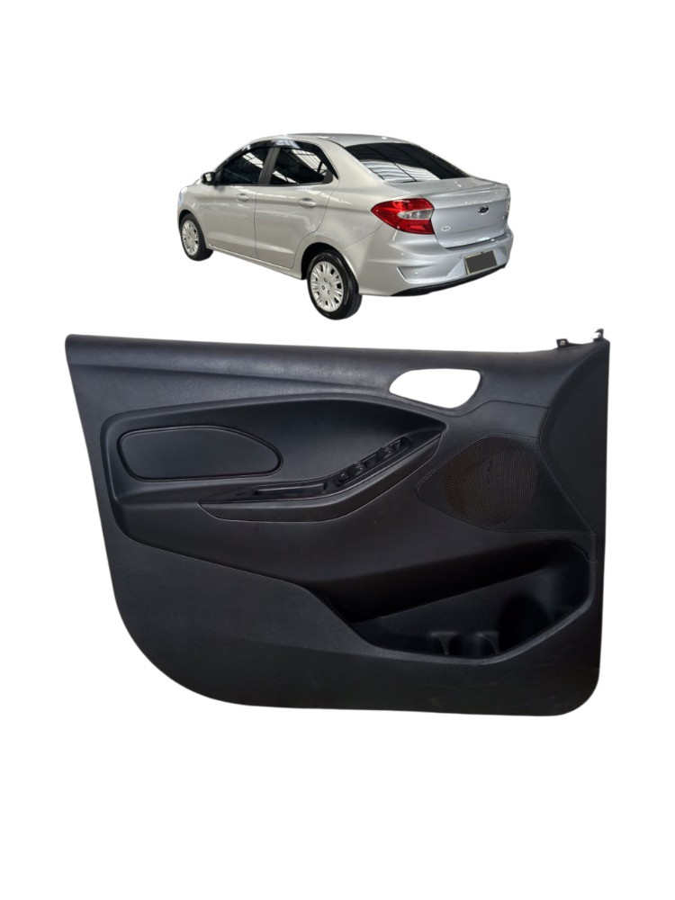 Forro Porta Dianteira Esquerda Ford Ka Sedan 2018 2019 2020 Preto 1