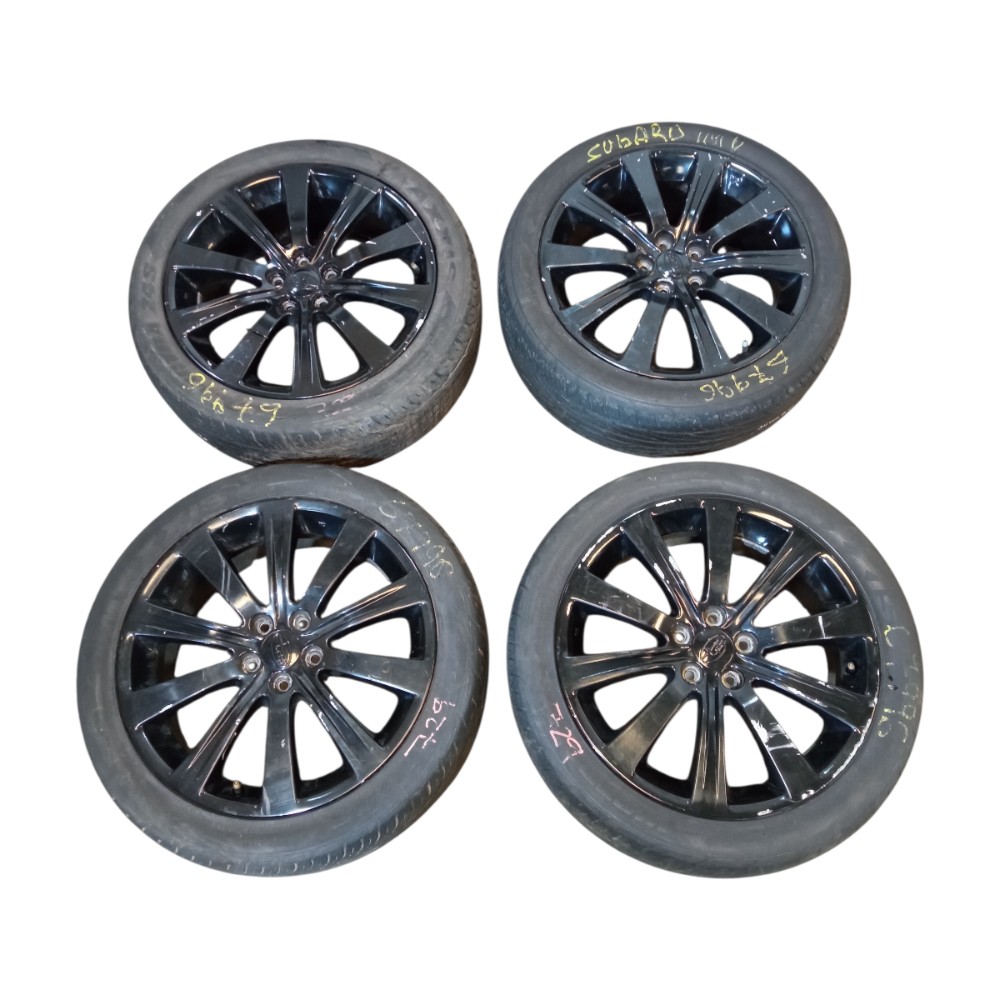 Jogo De Rodas Aro 17 Subaru Impreza 2008 5 Furos Pneu 225/45 Preto