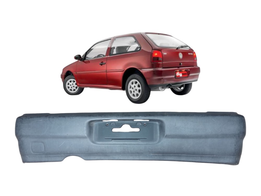 Grade Parachoque Traseiro Vw Gol G2 Bola 95 96 97 98 99  Preto Fosco 1