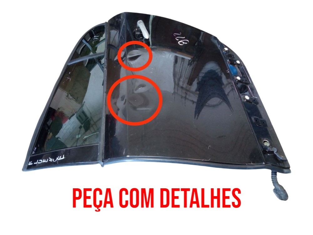 Porta Traseira Esquerda Renault Fluence 2012 2018 Original  Traseira Esquerdo Preto 2