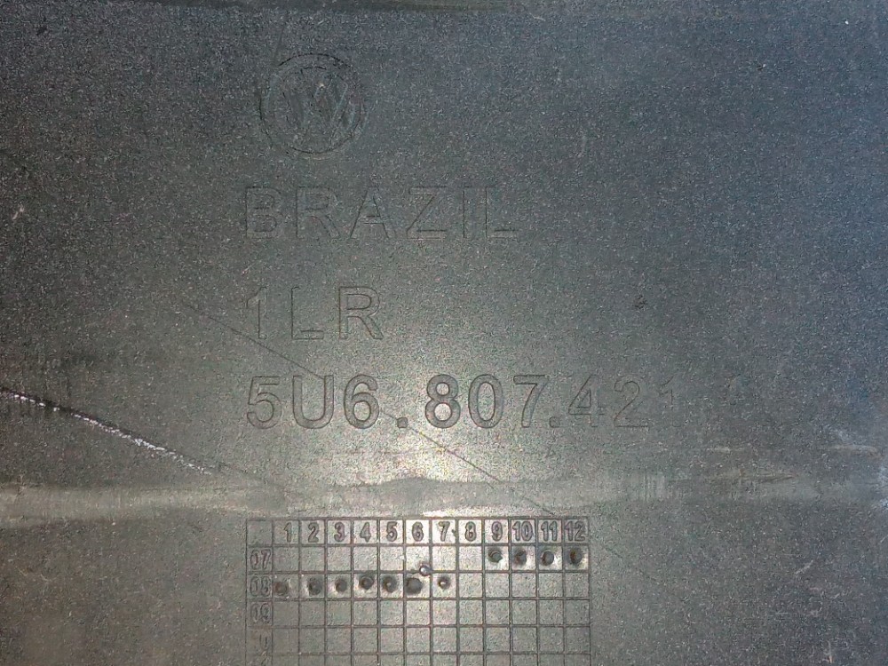 Grade Parachoque Traseiro Vw Gol G5 2009 2012 Original  Preto Brilhante 7