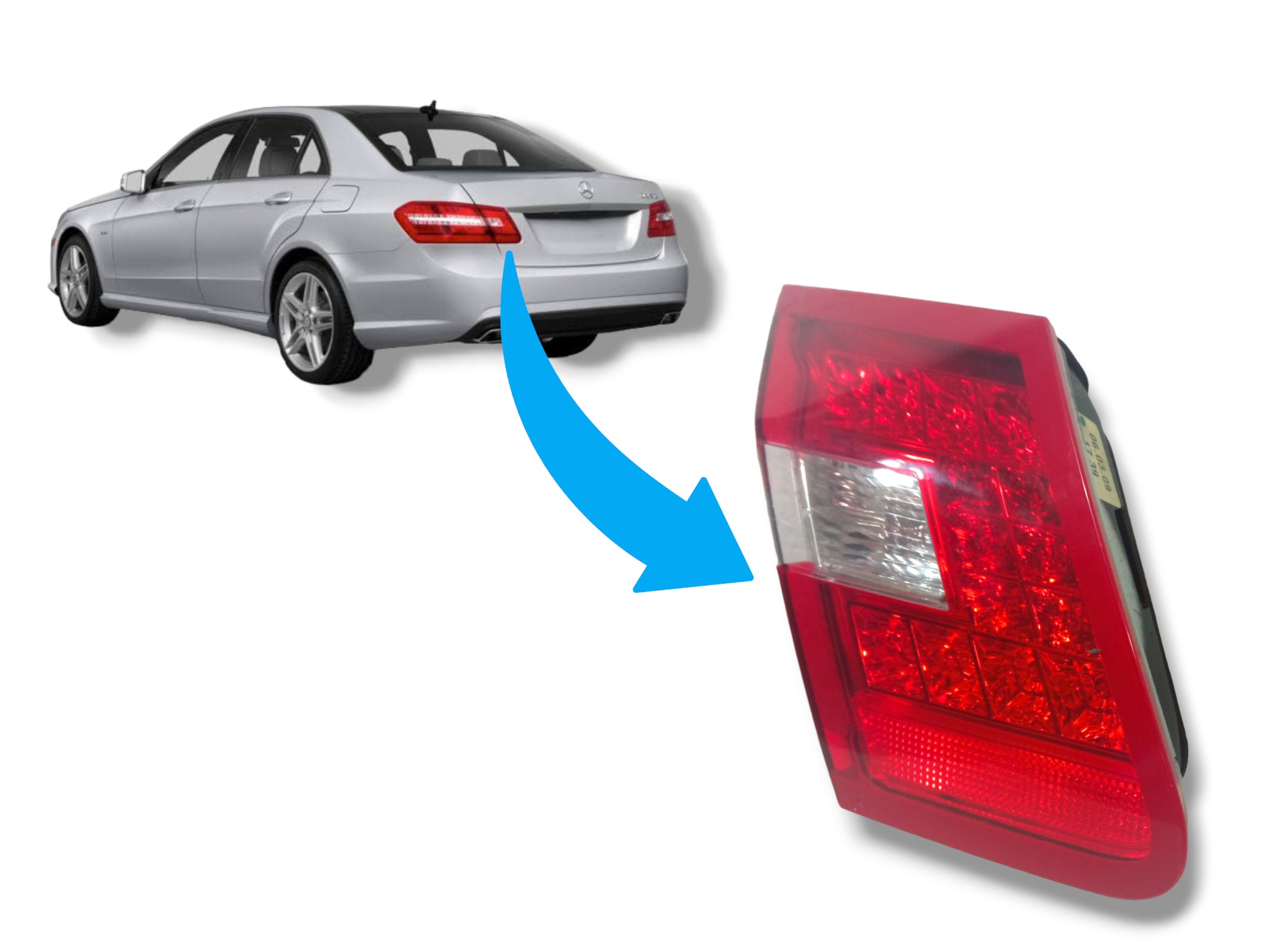 Lanterna Porta Malas Lado Esquerdo Mercedes E350 2010 2013 Esquerdo 1
