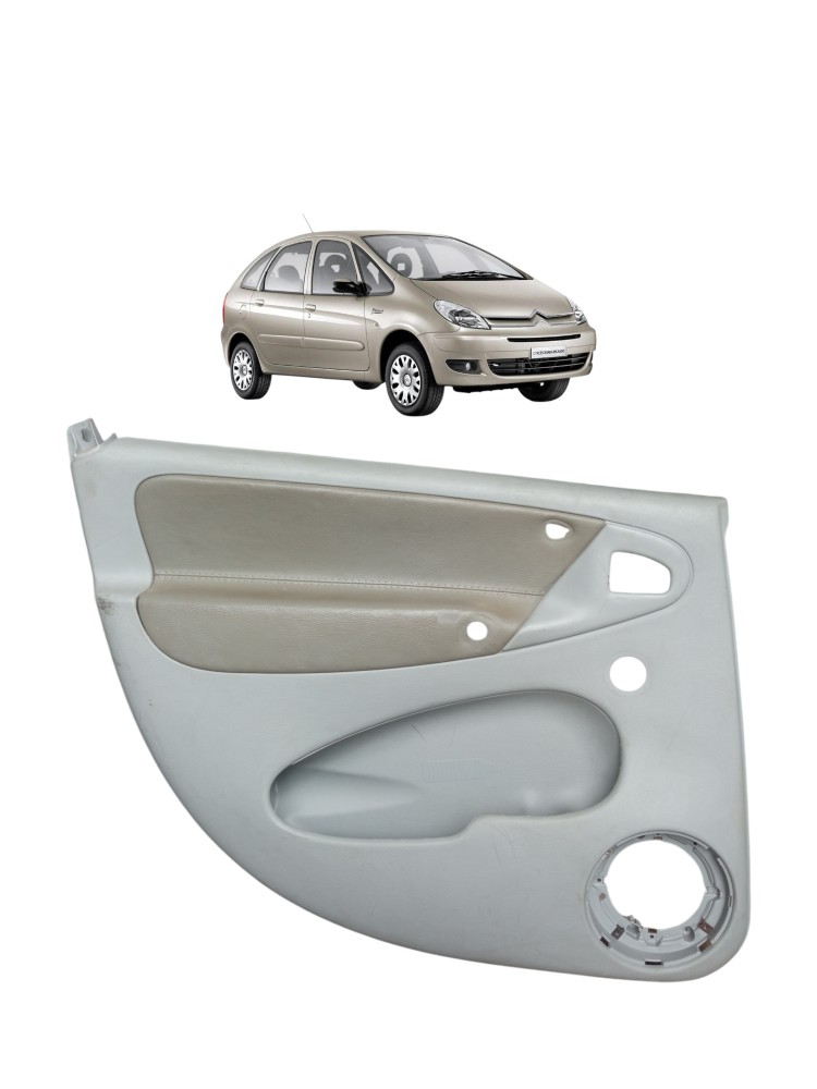 Forro De Porta Traseira Esquerda Citroen Xsara Picasso 2008  Cinza 1