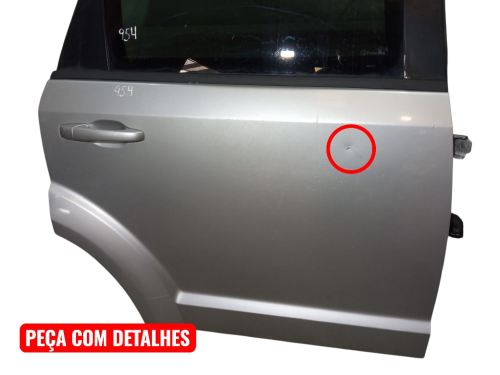Porta Blindada Traseira Direita Dodge Journey 2009 2014 Traseira Direito Prata 2