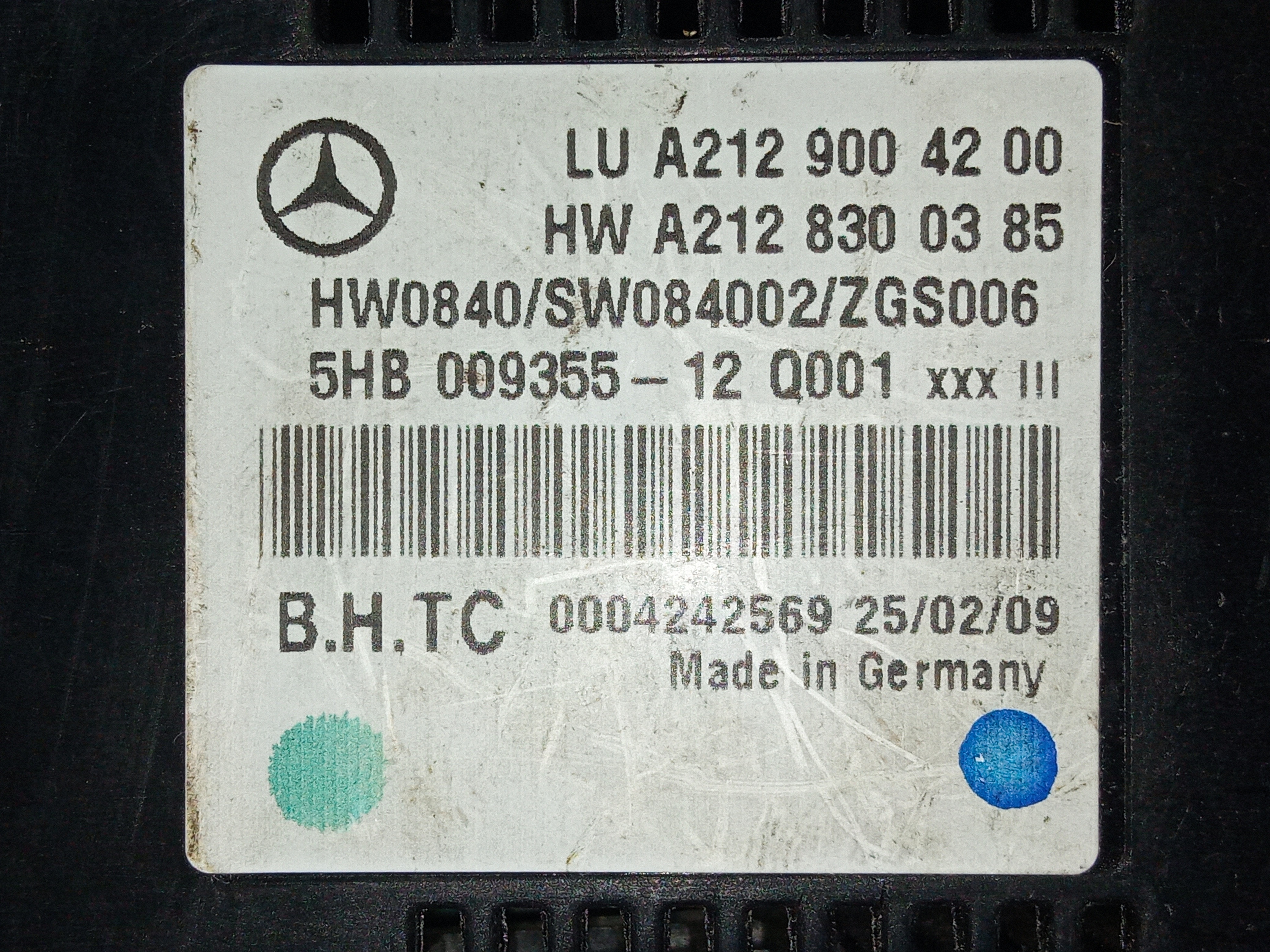 Comando Botao Ar Condicionado Mercedes E350 2010 Original  Preto 3