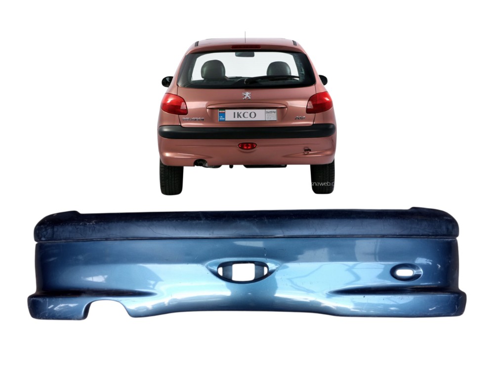 Grade Parachoque Traseiro Peugeot 206 Hatch 2004 2010  Brilhante 1