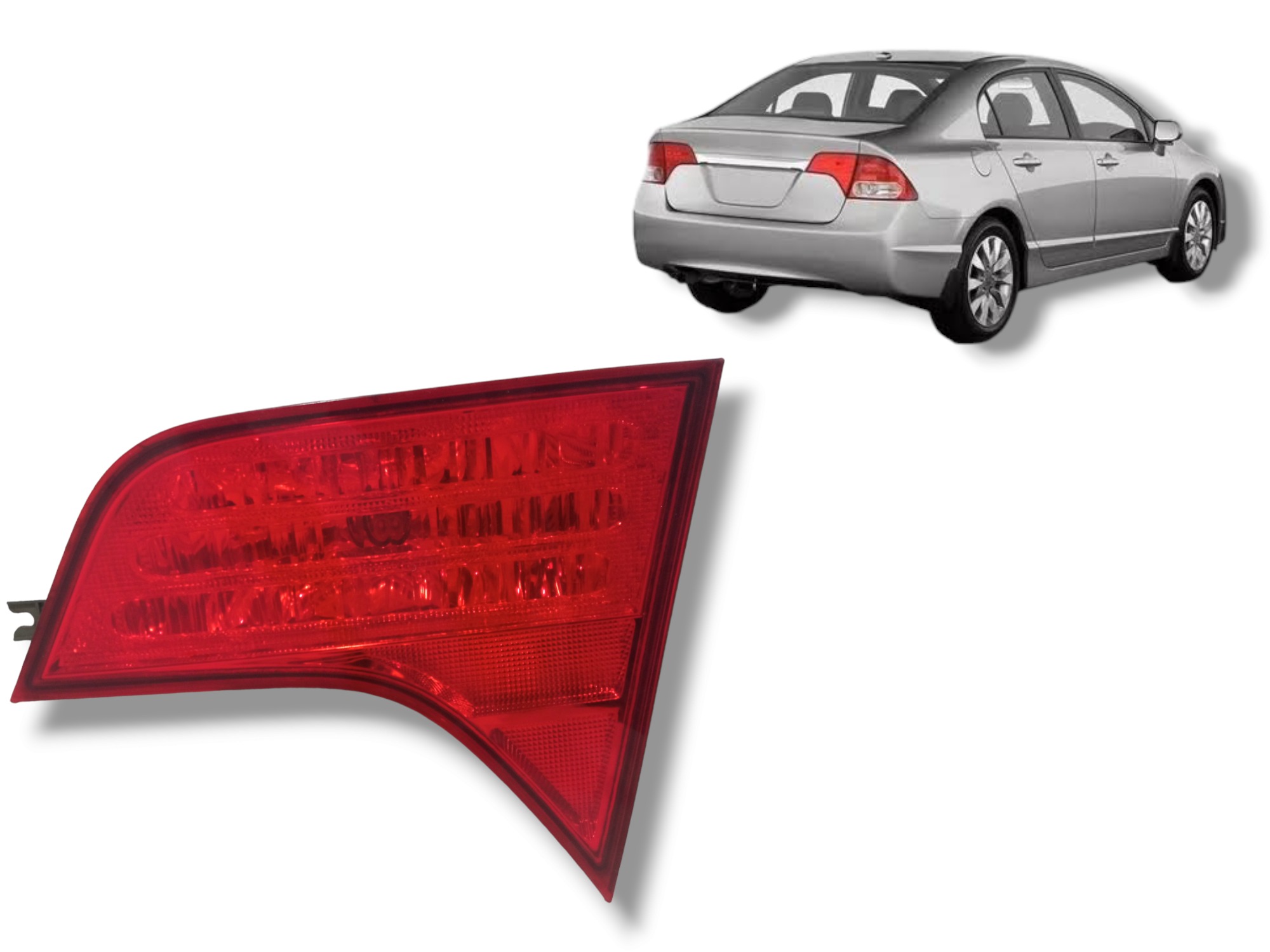 Lanterna Tampa Traseira Honda Civic 2007 2011 Usado Original Direito 1