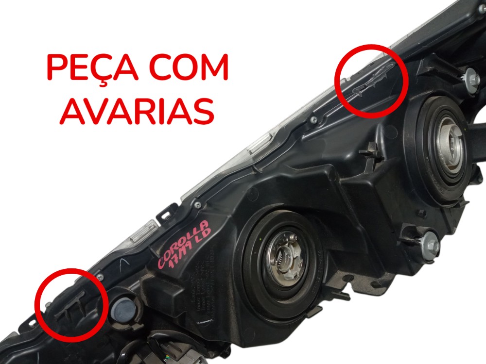 Farol Lado Direito Toyota Corolla 2017 2018 2019 Original  Direito/passageiro 2