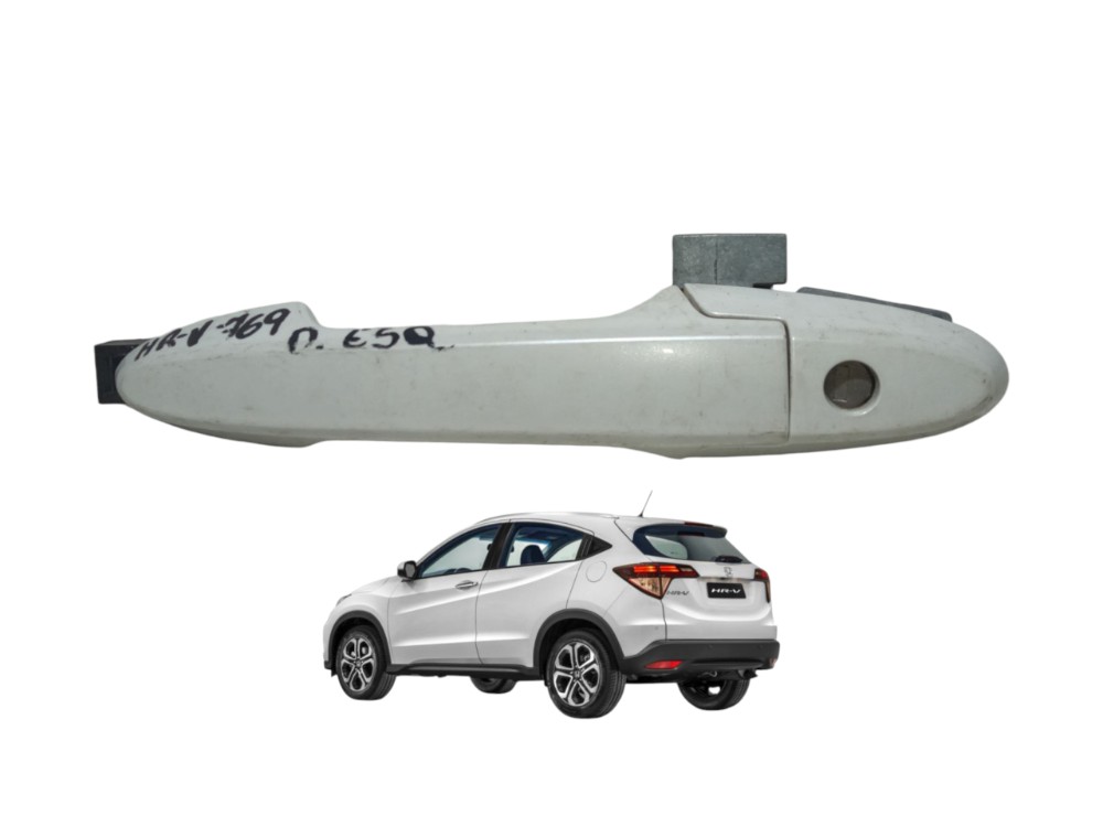 Macaneta Externa Dianteira Esquerda Honda Hrv 2016 2020  Branco Dianteira 1