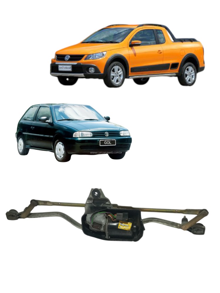 Maquina Motor Limpador Parabrisa Vw Gol Saveiro 1995 2008