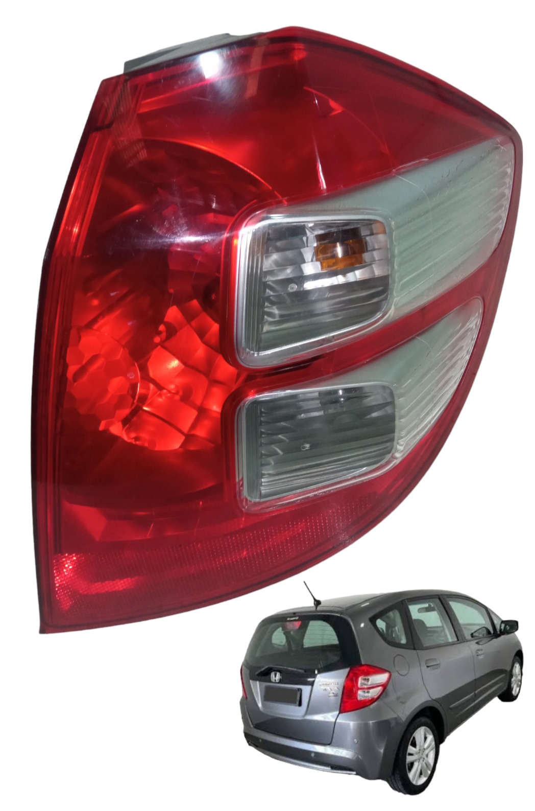 Lanterna Traseira Direita Honda Fit 2009 2014 Original Usada Direito Vermelho 1