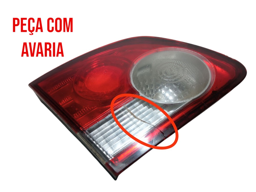 Lanterna Esquerda Tampa Traseira Gm Corsa Classic 2011 2015 Esquerdo/motorista Vermelho 2