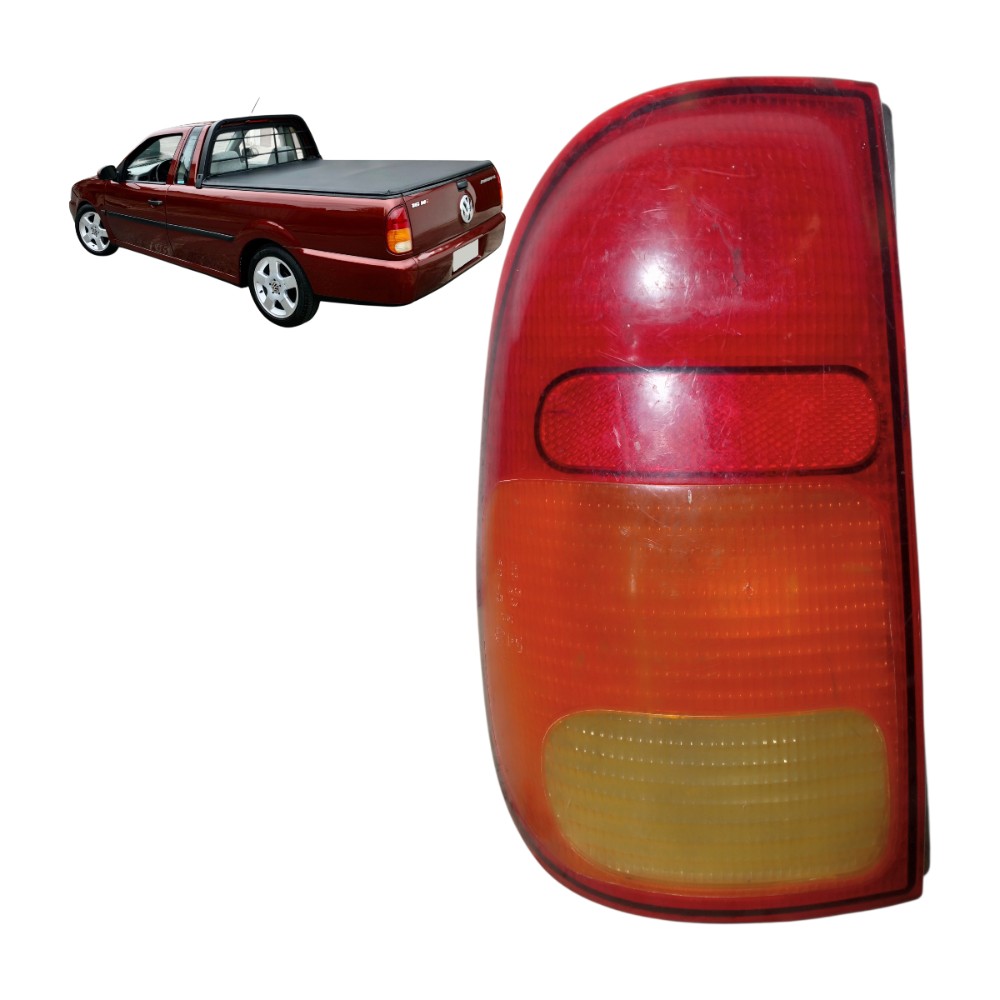 Lanterna Traseira Esquerda Vw Saveiro G2 98 99 2000 Esquerdo/motorista Vermelho 1
