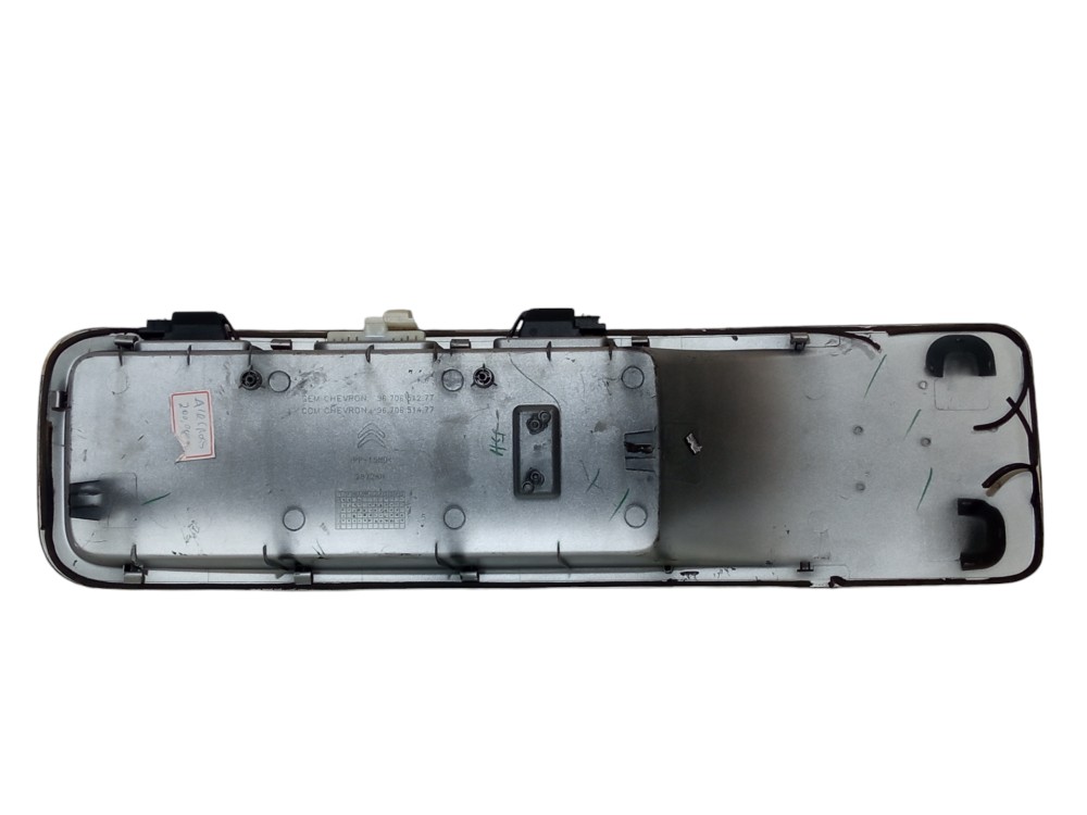 Moldura Suporte Placa Tampa Traseira C3 Aircross 2013 2017 Cinza 5