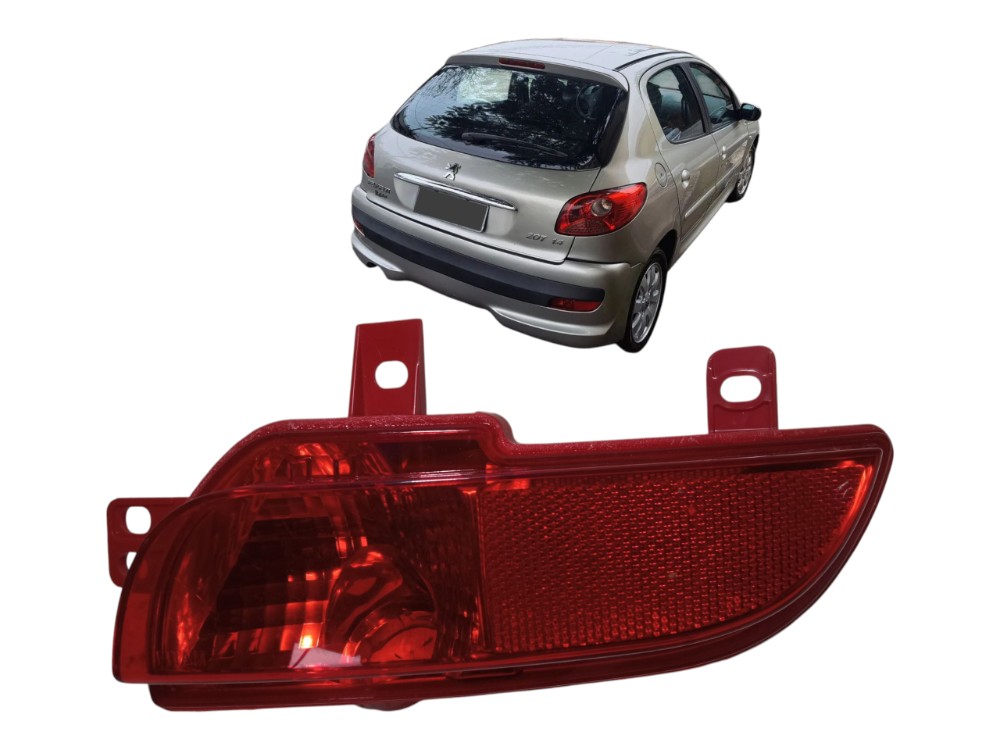 Lanterna Neblina Traseira Direita Peugeot 207 Hatch 2008 14  Direito/passageiro Vermelho 1
