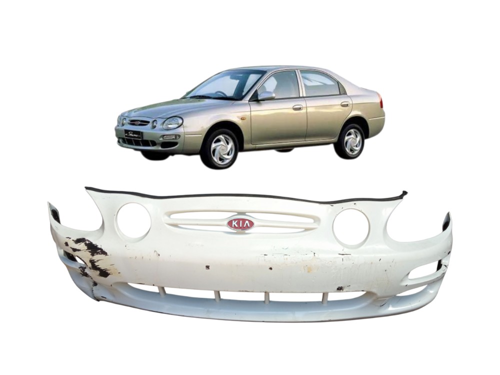 Parachoque Dianteiro Kia Shuma 1998 1999 2000 1.5 Original Branco 1