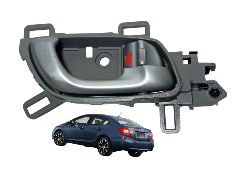 Macaneta Interna Traseira Direita Honda Civic 2012 2016 G9  Cinza Traseira 1