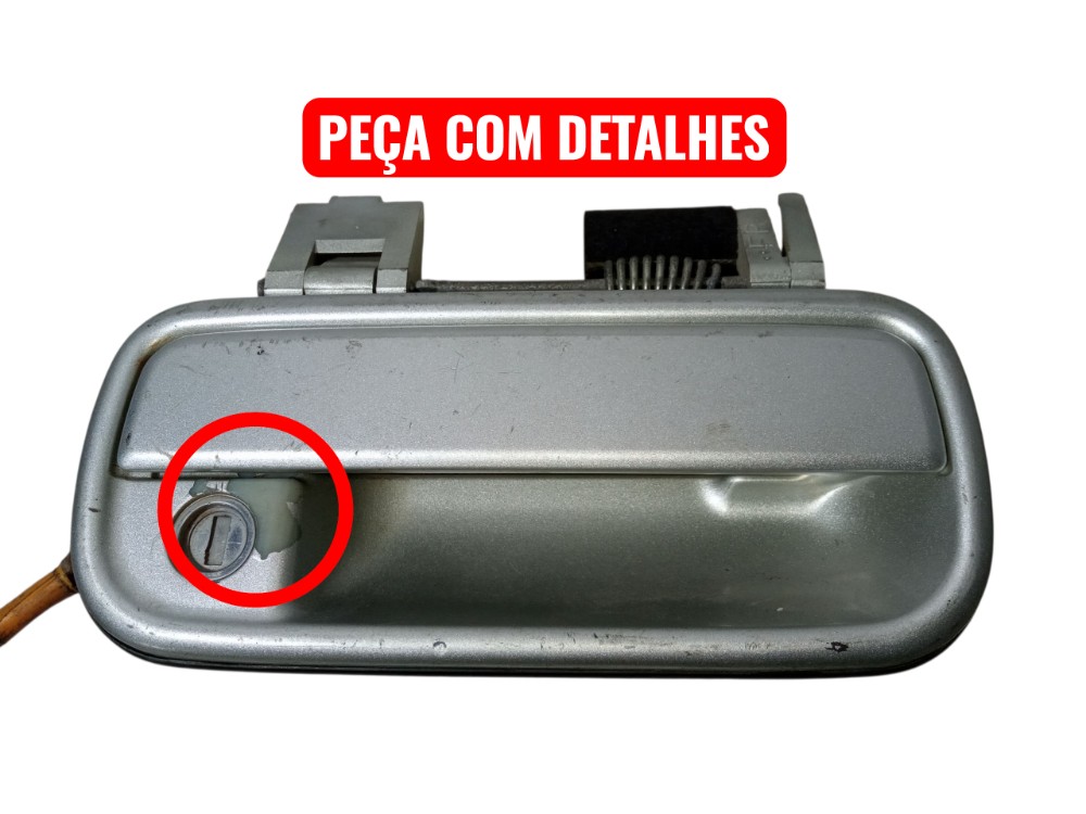 Macaneta Externa Dianteira Direita Toyota Hilux Sw4 2001  Prata Dianteira 2