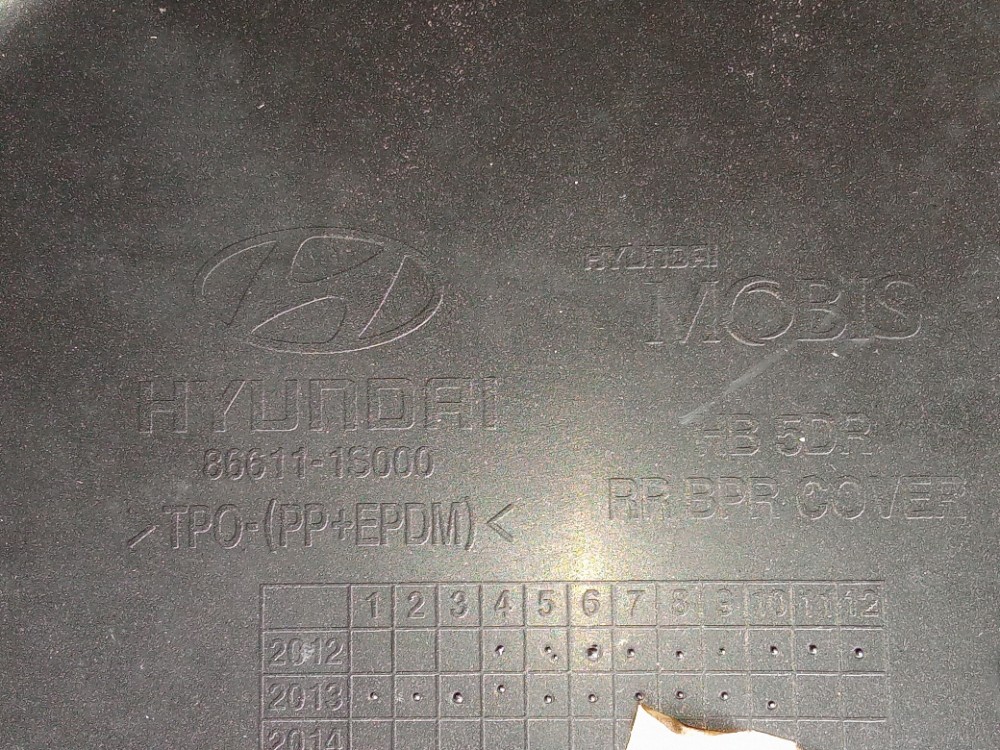 Parachoque Traseiro Hyundai Hb20 Hatch 2013 2016 Original 9