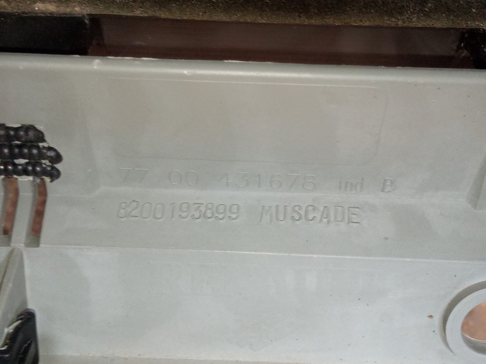 Tabelier Capa Painel Central Renault Clio 2002 2008 Original Cinza 6