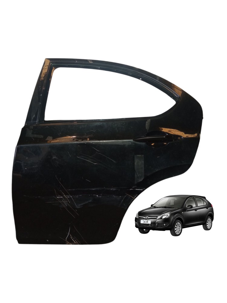 Porta Traseira Esquerda Jac J3 2010 2015 Original Usado  Traseira Esquerdo Preto 1