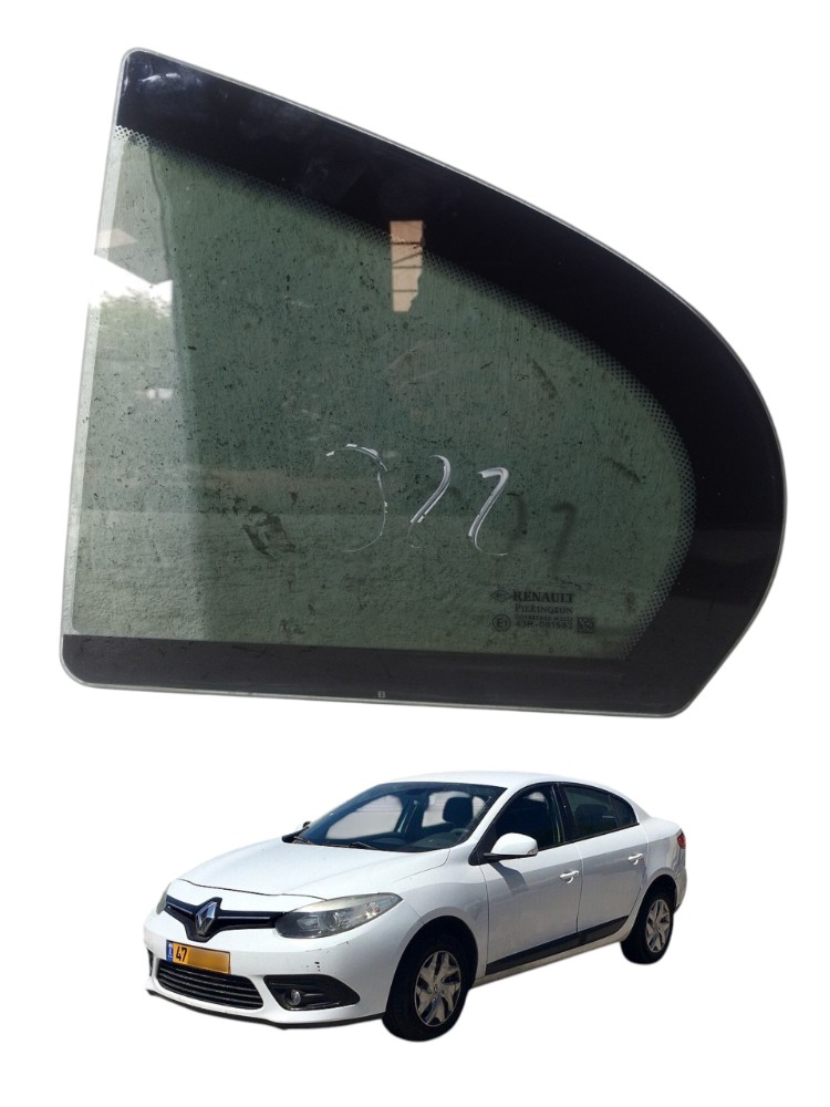Vidro Fixo Porta Traseira Esquerda Renault Fluence 2011 2016 1