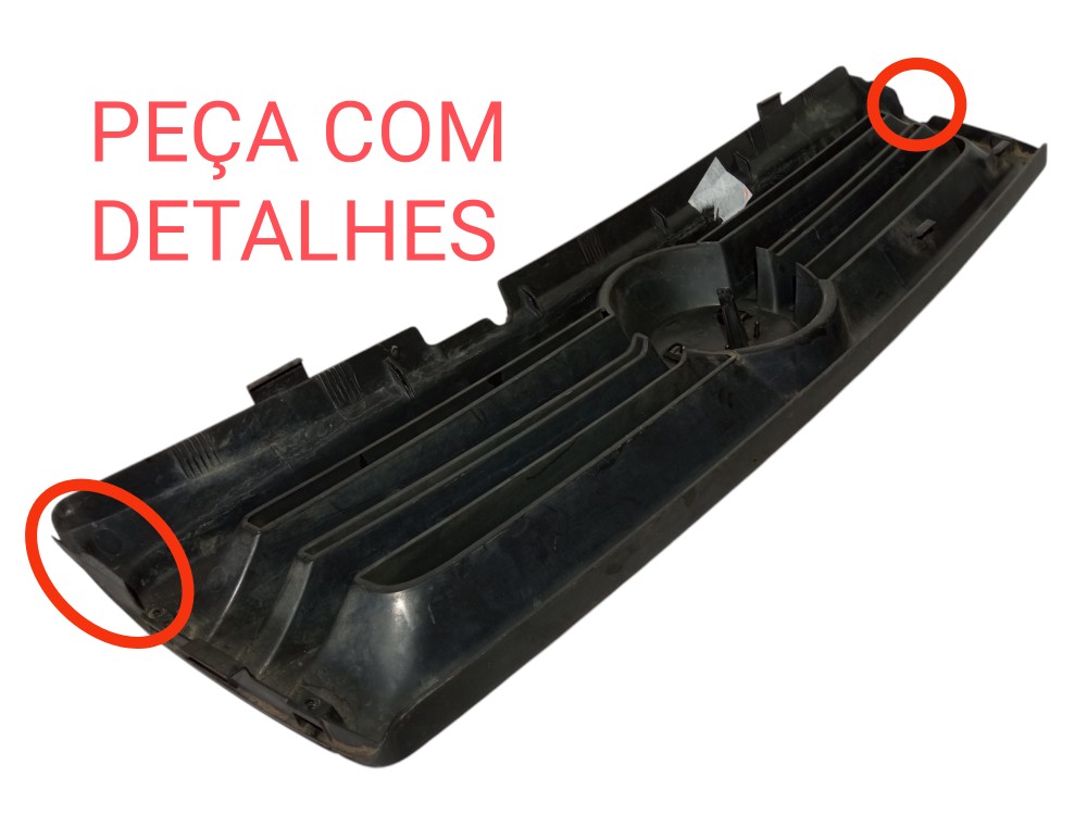 Grade Dianteira Superior Fiat Uno Mille Fiorino 2006 2012  Cinza Fosco 2