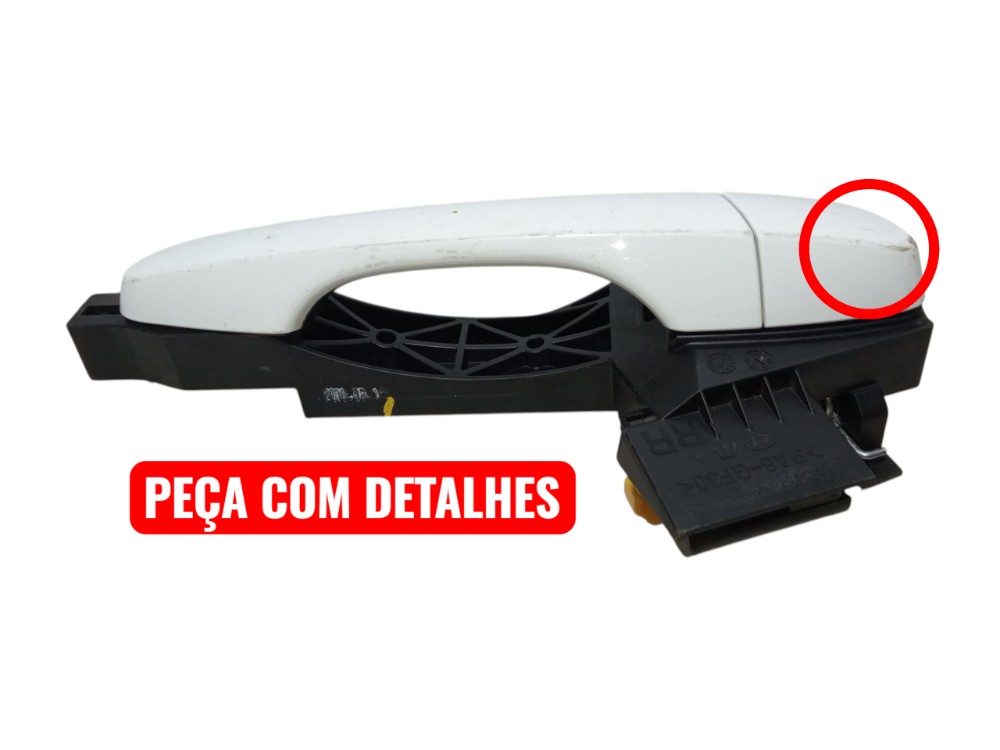 Macaneta Externa Traseira Direita Hyundai Creta 2017 2020  Branco Traseira 2