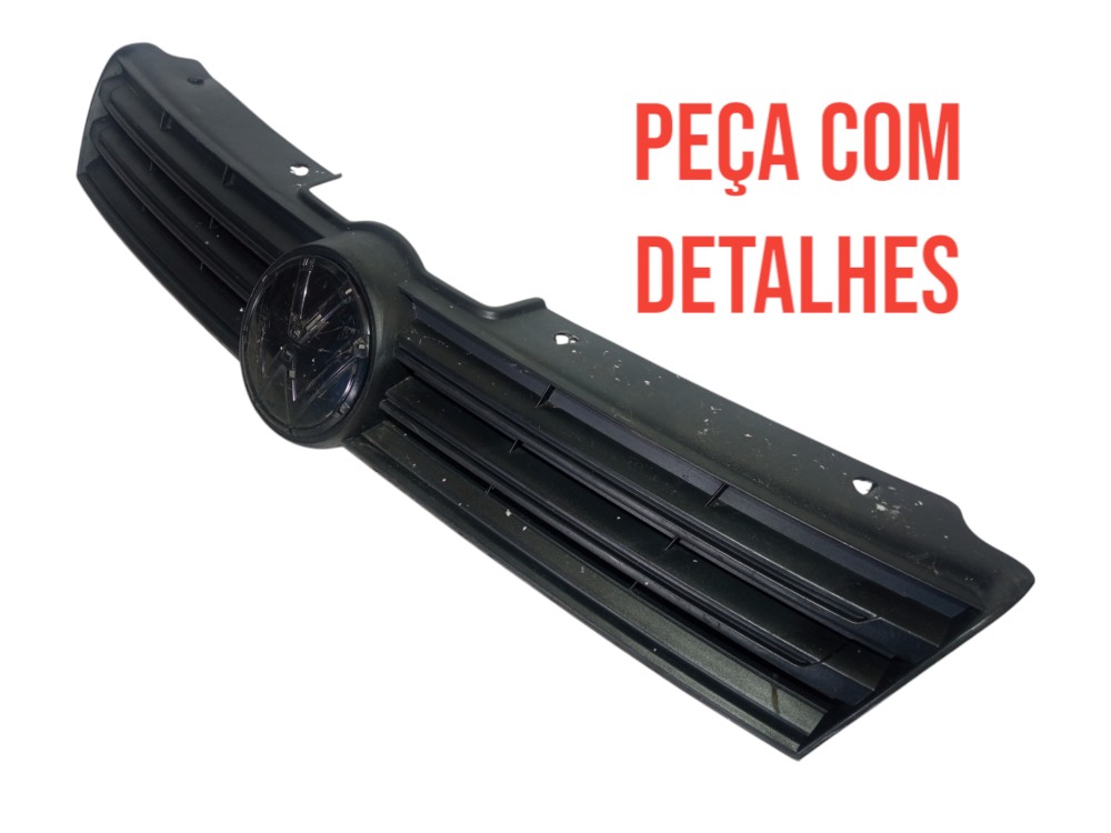 Grade Dianteira Superior Vw Gol Saveiro Voyage G6 2013 2016  Preto Fosco 2