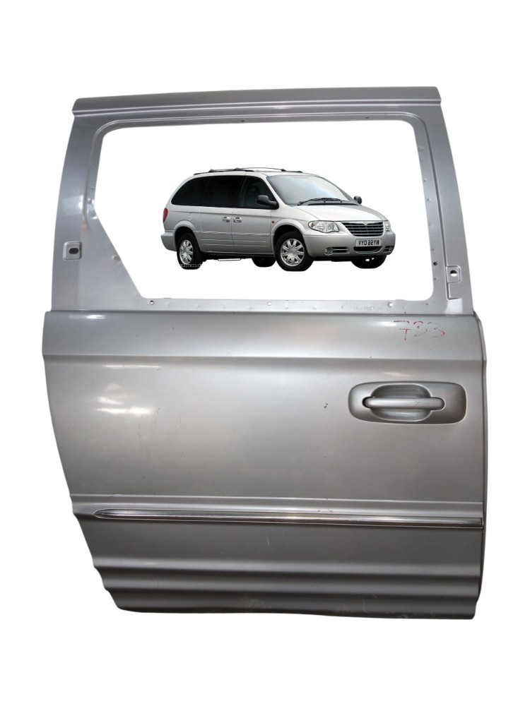 Porta Traseira Direita Chrysler Grand Caravan 2005 2006 Traseira Direito Prata 1