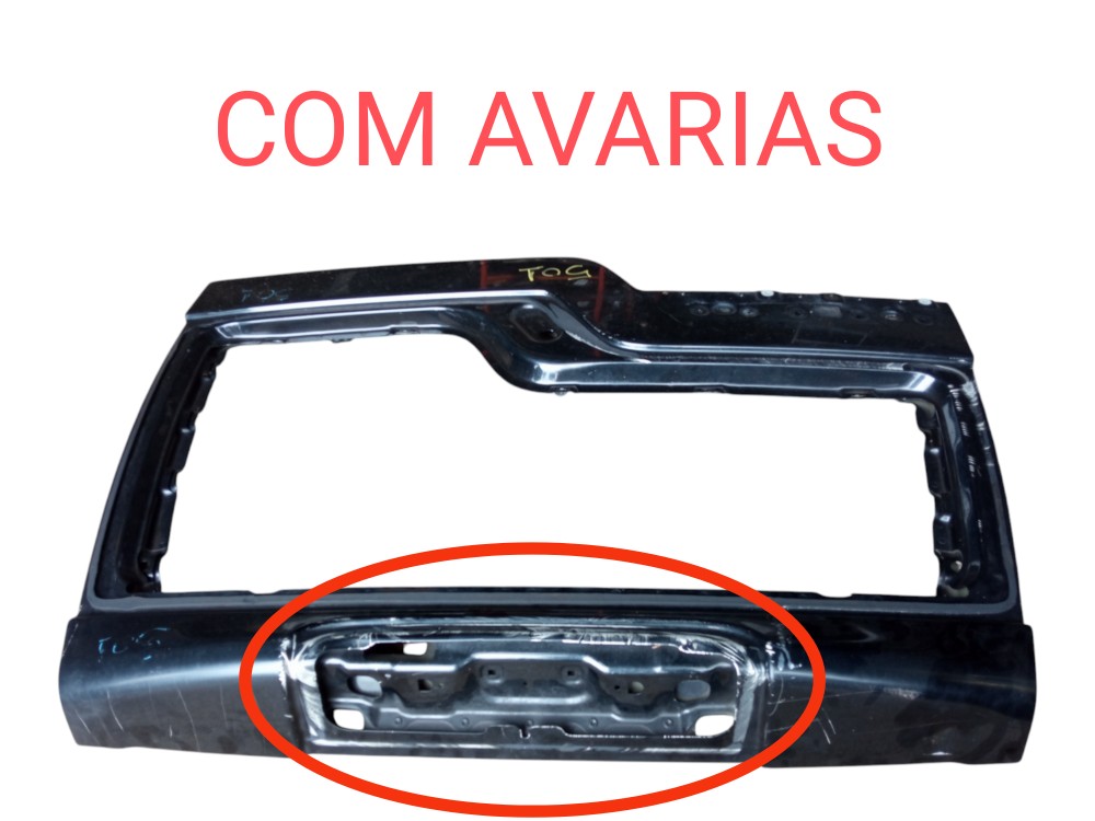 Tampa Traseira Porta Malas Land Rover Discovery 3 2005 2009 Preto 3
